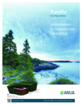 Anua Puraflo_Installation or Inspection Checklist